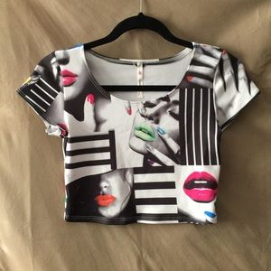 Graphic Crop Top